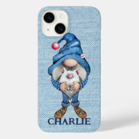 Denim Gnome Boy Funda-Mate iPhone Estuche