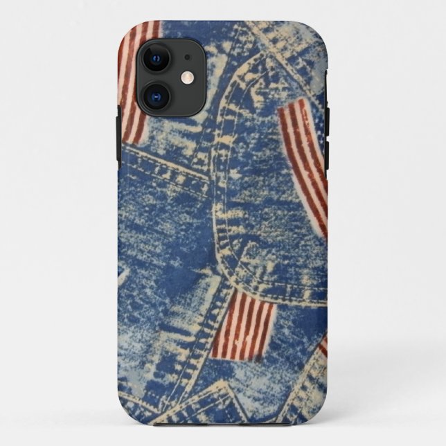 Funda De Case-Mate Para iPhone Denim y gloria vieja (Reverso)