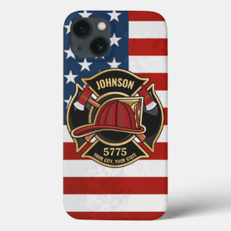 Funda Para iPhone 13 Departamento de Bomberos y Rescate de Bomberos Per