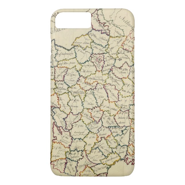 Funda De Case-Mate Para iPhone Departamentos de Francia (Reverso)