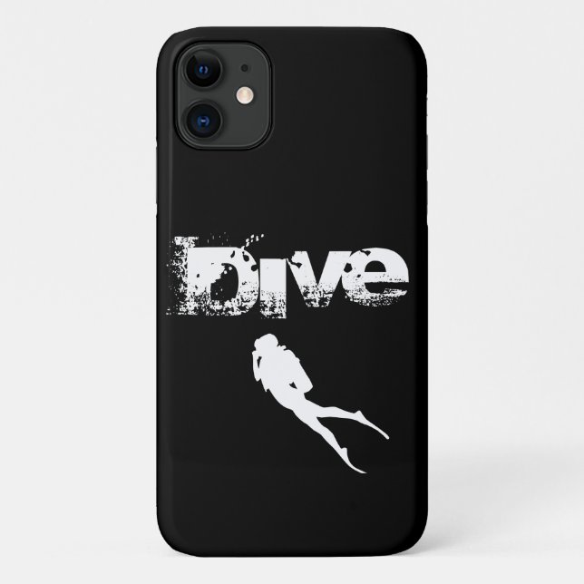 Funda De Case-Mate Para iPhone Deporte de buceo, SCUBA (Reverso)