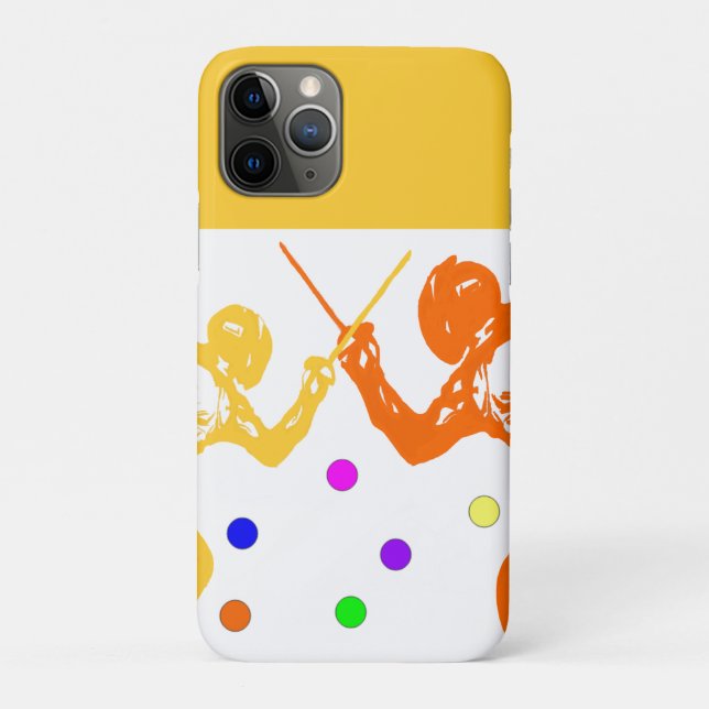 Funda De Case-Mate Para iPhone Deporte de esgrima (Reverso)