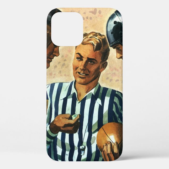 Funda De Case-Mate Para iPhone Deportes Antiguos, Lanzamiento de Moneda de Árbitr (Reverso )
