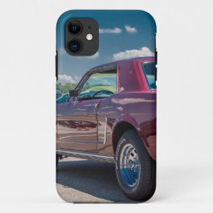 Funda Para iPhone 11 Deportes automovilísticos Mustang Rojo Músculo Mot