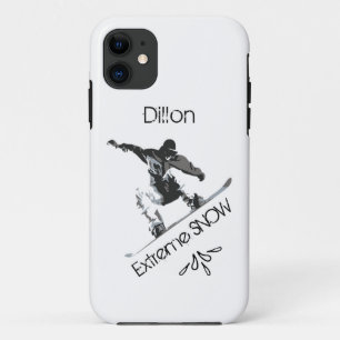 Funda Para iPhone 11 Deportes extremos, Snowboard, Add Name,