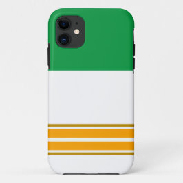 Funda Para iPhone 11 Deportiva divertida Kelly Rayas de Carreras Amaril