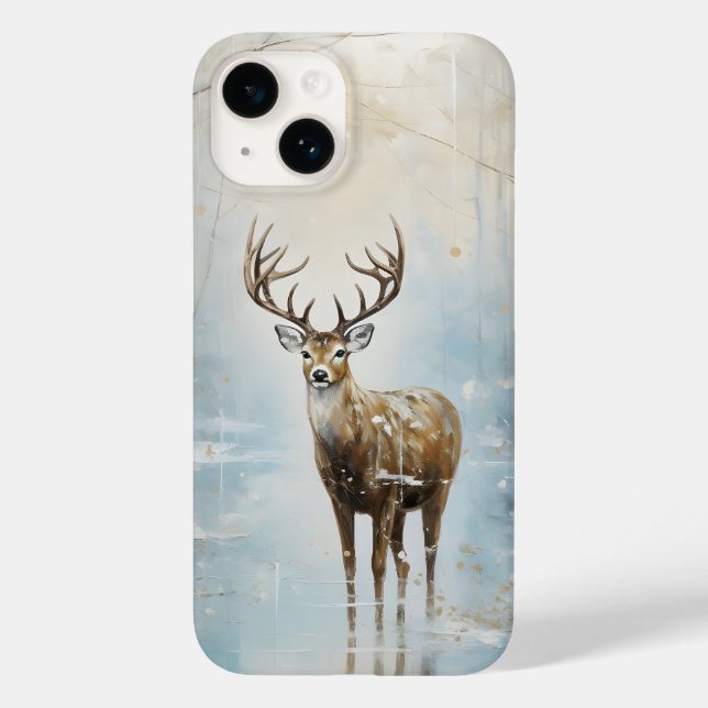 Funda De Case-Mate Para iPhone Depósito de bosque de bosques congelado (Reverso )