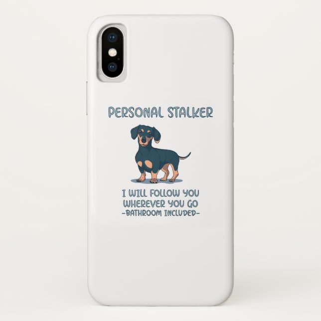 Funda De Case-Mate Para iPhone Depósito personal de Dachshund (Reverso)