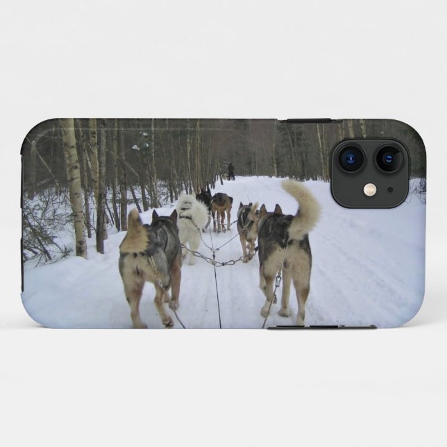 Funda De Case-Mate Para iPhone Derrame de perro en Quebec, Canadá (Reverso (horizontal))
