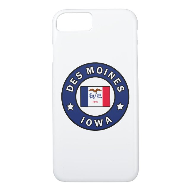 Funda De Case-Mate Para iPhone Des Moines Iowa (Reverso)