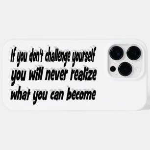 Funda Para iPhone 14 Pro Max De Case-Mate Desafiarse a sí mismo por una cita motivacional