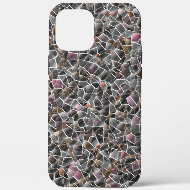 Funda De Case-Mate Para iPhone Desagradable de salmón bruto y mosaico irregular g (Reverso )
