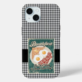 Funda Para iPhone 15 Desayuno retro