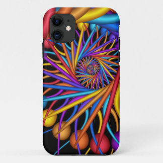 Funda Para iPhone 11 Descensos de rocío coloreados, caso abstracto del