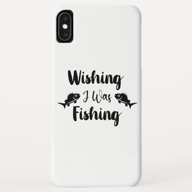 Funda De Case-Mate Para iPhone Deseando que estuviera pescando una cita divertida (Reverso)