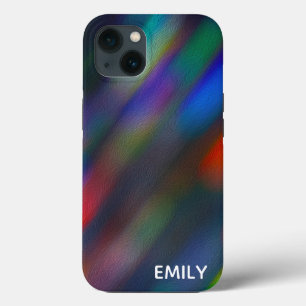 Funda Para iPhone 13 Desenfoque abstracto con nombre