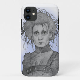 Funda Para iPhone 11 desenho artistico edward mãos de tesoura