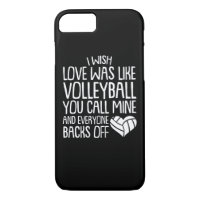 Deseo amor como mina de la llamada del voleibol
