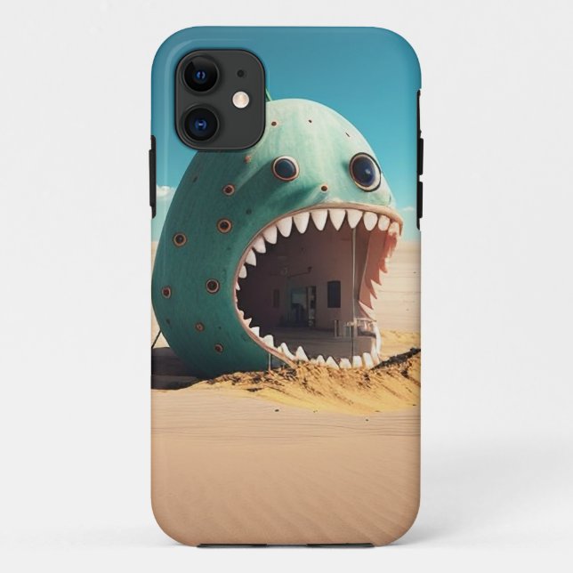 Funda De Case-Mate Para iPhone Desert monster house (Reverso)