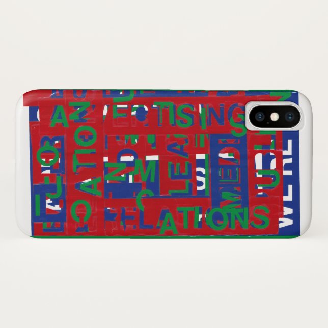 Funda De Case-Mate Para iPhone Desglose de las comunicaciones (Reverso (horizontal))