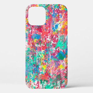 Funda Para iPhone 12 desi de tela de ilustracion digital abstracta sin