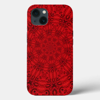 Funda Para iPhone 13 Deslumbrante Patrón rojo giratorio