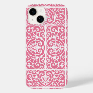 Funda Para iPhone 14 De Case-Mate Desplazamiento rosa y blanco