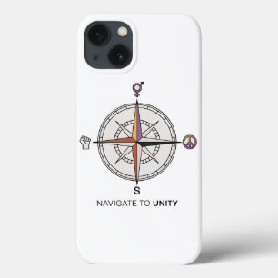 Funda Para iPhone 13 Desplazarse al caso de iphone Compass Unity
