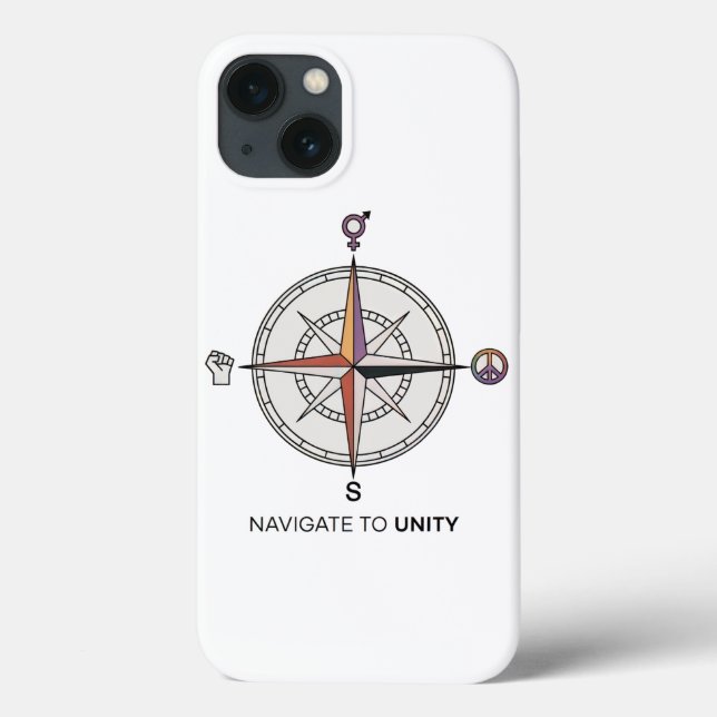 Funda De Case-Mate Para iPhone Desplazarse al caso de iphone Compass Unity (Reverso)