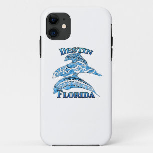Funda Para iPhone 11 Destin Florida Vacaciones para delfines tribales