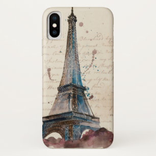 Funda Para iPhone X Destinos   Cartas De La Torre Eiffel