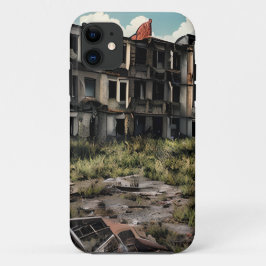 Funda Para iPhone 11 Destrucción postapocalíptica | Edificios abandonad