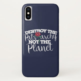 Funda Para iPhone X Destruir el patriarcado, no el planeta feminista