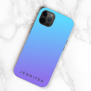 Funda Para iPhone 13 Desvanecimiento de degradado moderno   Blue Purple