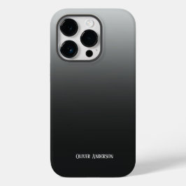 Funda Para iPhone 14 Pro De Case-Mate Desvanecimiento minimalista de negro a gris con no