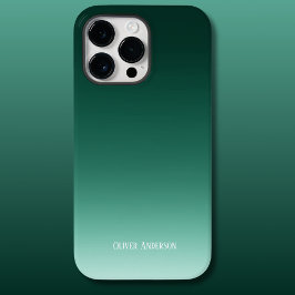 Funda Para iPhone 14 Pro Max De Case-Mate Desvanecimiento minimalista en tonos verdes con no