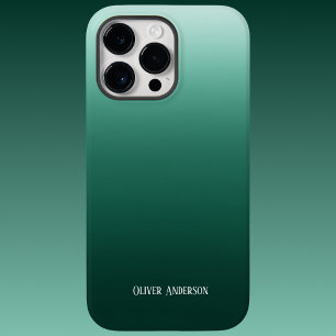 Funda Para iPhone 14 Pro Max De Case-Mate Desvanecimiento minimalista en tonos verdes con no