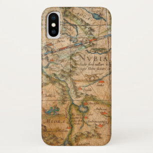 Funda Para iPhone X Detalle de África de un globo