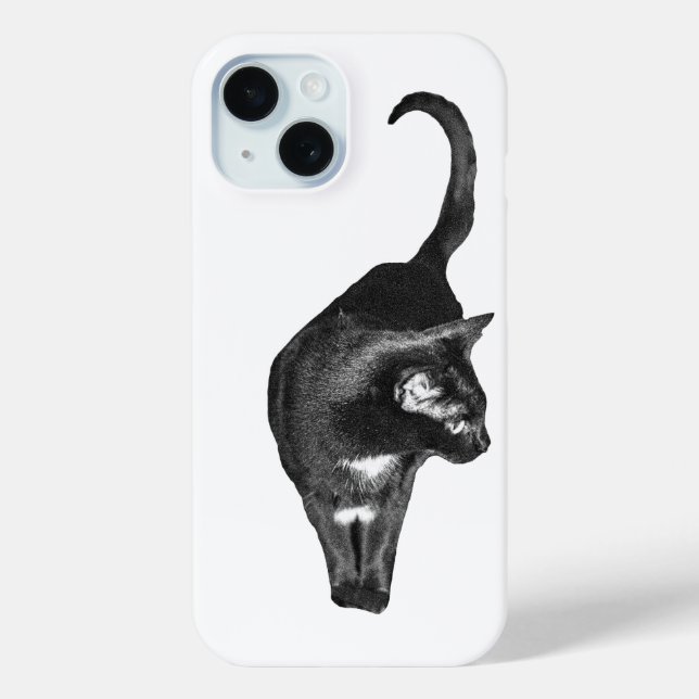 Funda De Case-Mate Para iPhone Detalle de gato texturizado (Reverso )