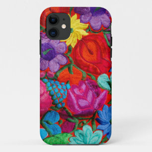 Funda Para iPhone 11 Detalle de textil floral de bordado tradicional