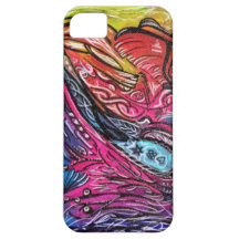 detalles blancos y negros en fondo multicolor