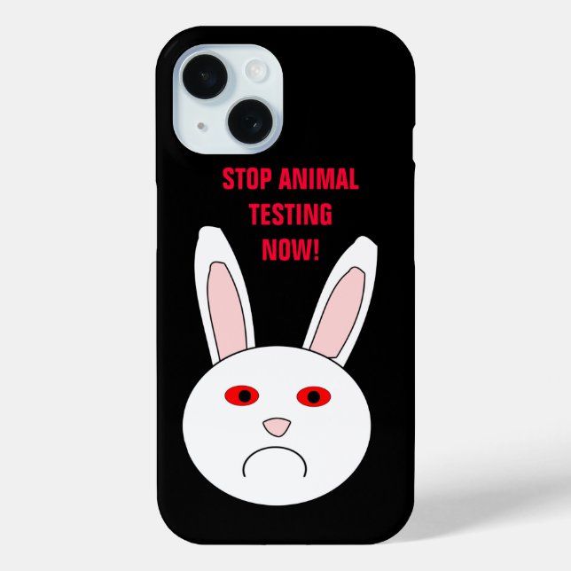 Funda De Case-Mate Para iPhone Detener ahora las pruebas con animales (Reverso )