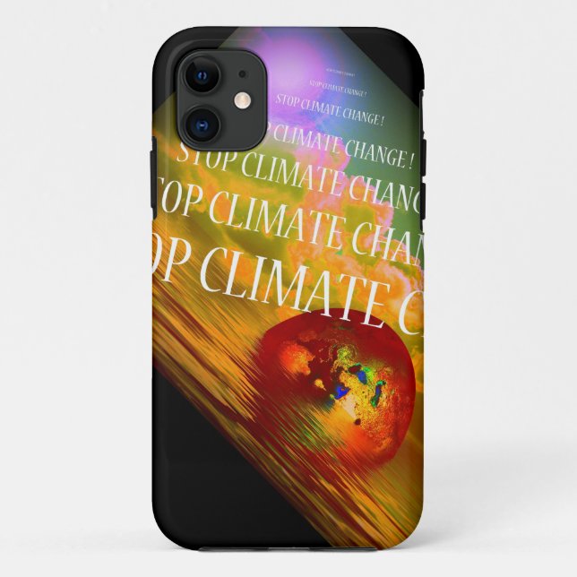FUNDA DE Case-Mate PARA iPhone DETENER EL CAMBIO CLIMÁTICO (Reverso)