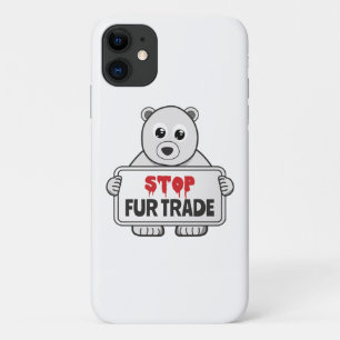 Funda Para iPhone 11 Detener el comercio de pieles con un oso polar tri