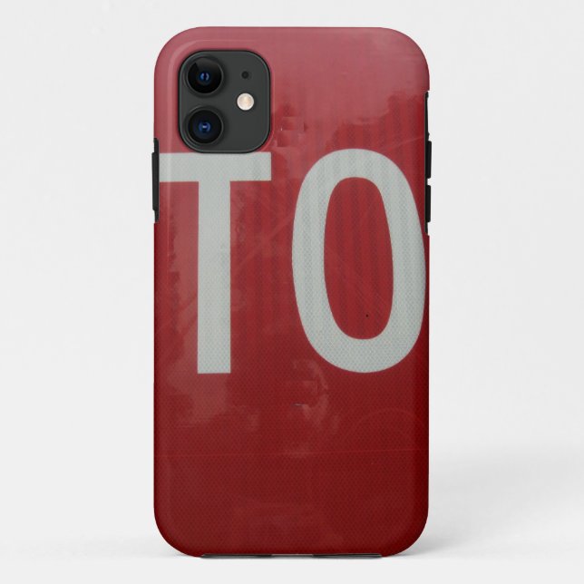 Funda De Case-Mate Para iPhone Detener Rótulo (Reverso)