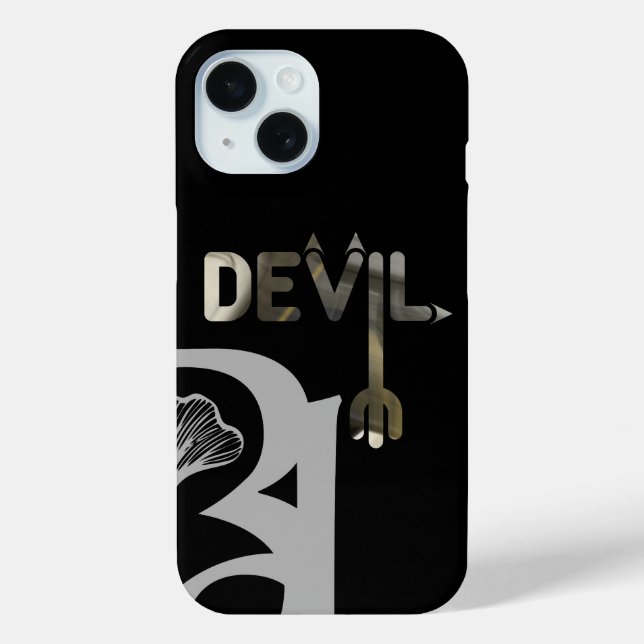 Funda De Case-Mate Para iPhone DEVIL iPhone Cases Tendencia Resumen Blanco Negro (Reverso )