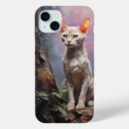 Funda Para iPhone 15 Mini Devon rex cat
