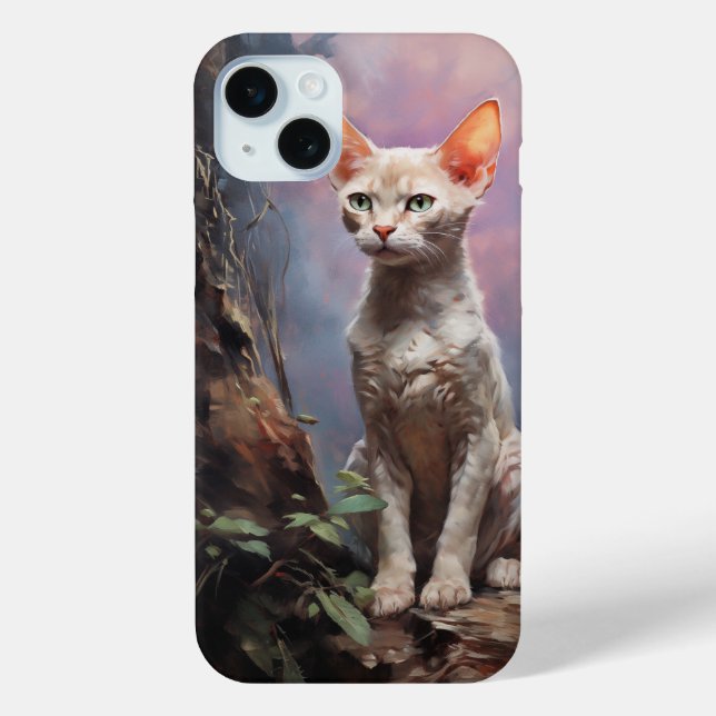 Funda De Case-Mate Para iPhone Devon rex cat (Reverso )