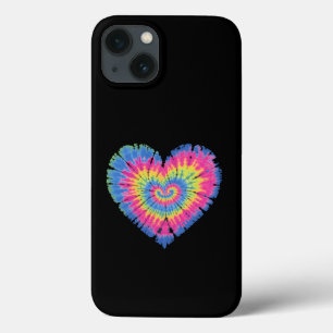 Funda Para iPhone 13 Día de Corazones Coloridos de San Valentín Teñidos