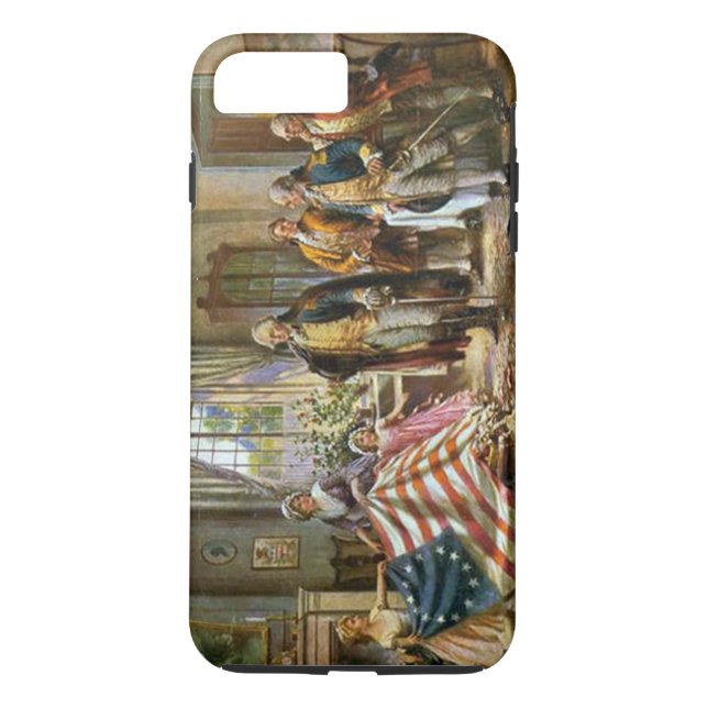 Funda De Case-Mate Para iPhone Día de la bandera (Reverso)